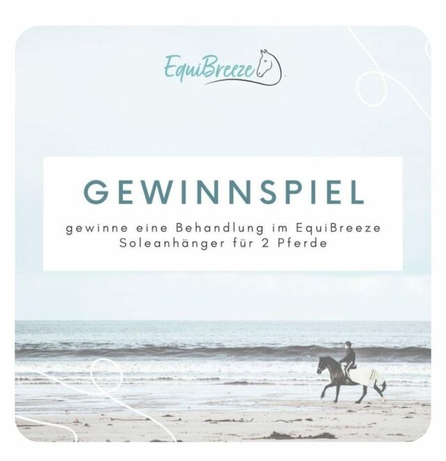 🦄 ！　Ｇｅｗｉｎｎｓｐｉｅｌ　！🦄
 
Gemeinsam mit @equibreeze_at verlosen wir eine Sole-Einheit in Marlenes mobilem Soleinhalationsanhänger! 
Ihr befindet euch in einem Radius von etwa 60 km rund um uns (PLZ 2434) und wolltet so etwas schon immer mal ausprobieren? Dann seid ihr hier genau richtig! 
 
Egal ob bei Husten, COPD, Asthma, Ekzemen oder einfach nur zur allgemeinen Steigerung des Wohlbefindens & des Immunsystems, das Solemobil lässt keine Wünsche offen. 
 
---
 
Wie könnt ihr gewinnen?
 
1.) Folgt uns (@sportpferde_team_roubal), sowie @equibreeze_at 
 
2.) Schenkt dem Beitrag ein Like & kommentiert/markiert darunter, welchen Freund ihr mit in den Soleanhänger nehmen würdet. 👭

3.) Für ein Extra-Los könnt ihr den Beitrag gerne in eurer Story teilen und uns markieren!
 
 
Das Gewinnspiel läuft bis einschließlich Sonntag, dem 12.03.2023 !
Die Gewinner werden anschließend per Zufallsgenerator ausgelost und per Direktnachricht kontaktiert.
Dieses Gewinnspiel steht in keiner Verbindung zu Instagram und wird in keiner Weise gesponsert, unterstützt oder organisiert.